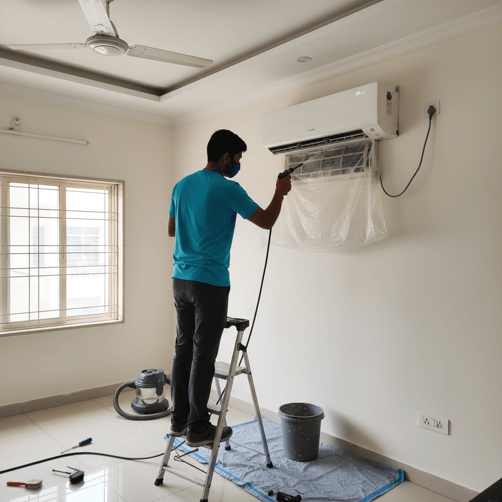 تنظيف مكيف الهواء