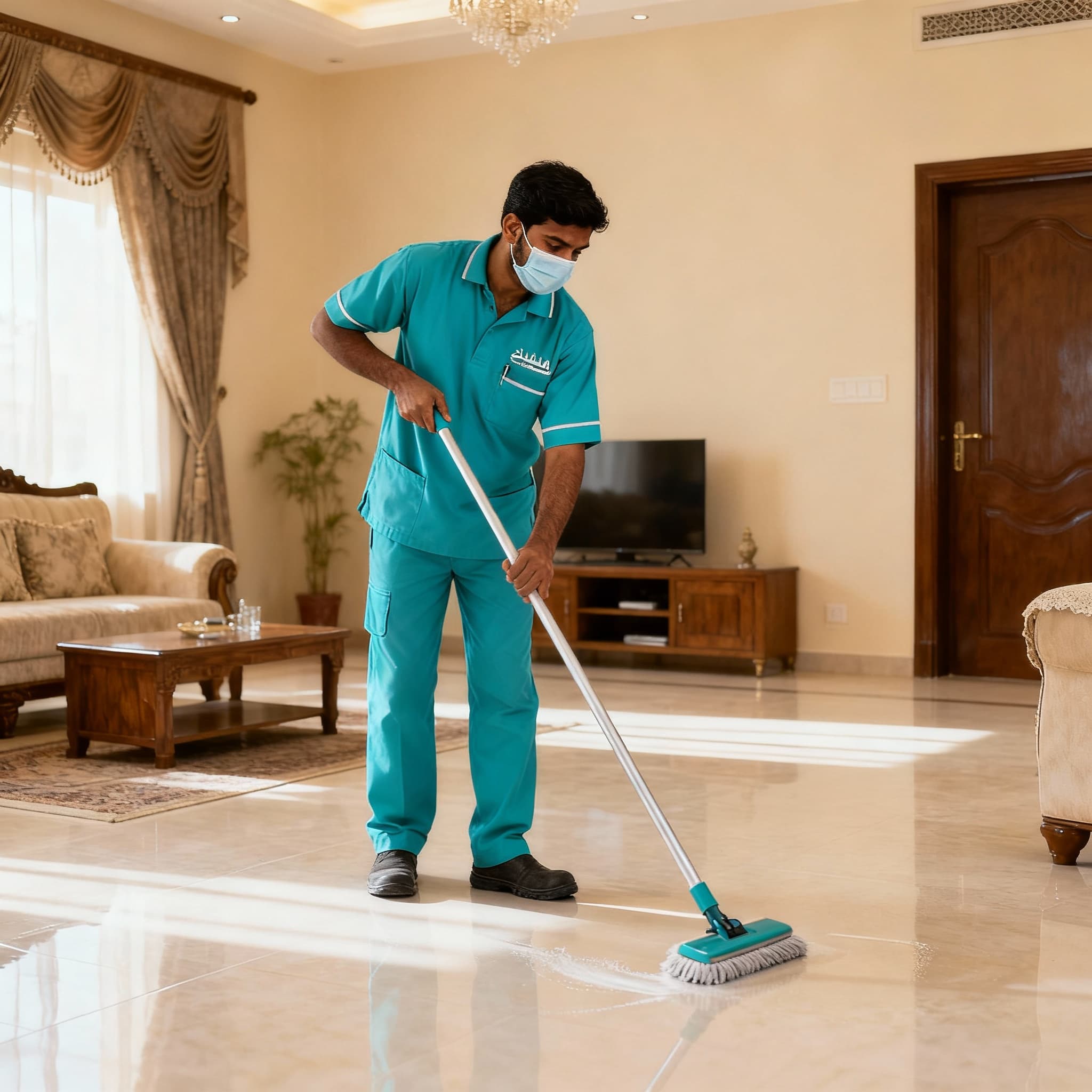 خدمة التنظيف بالساعة